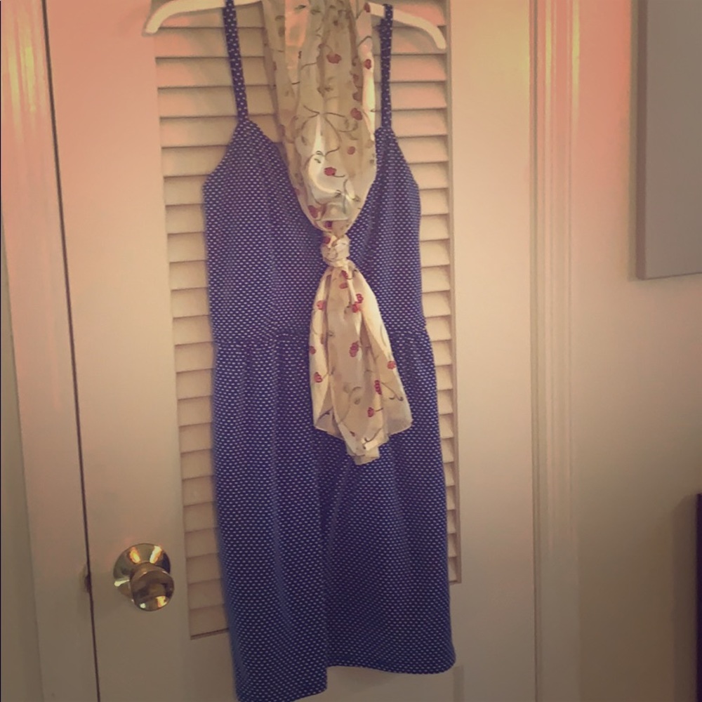 Polka dot, empire waist summer frock